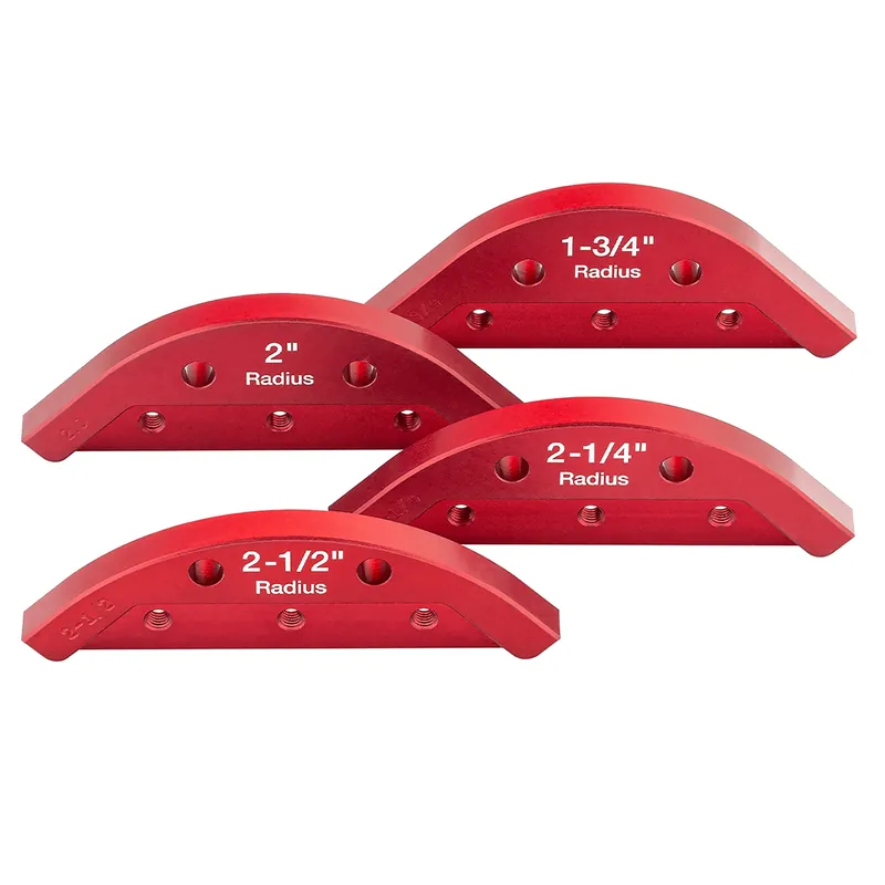 Direct beschikbaar | Woodpeckers Corner Jig - Radius Inserts Mallen 1,75, 2, 2,25 en 2,5 inch OP=OP
